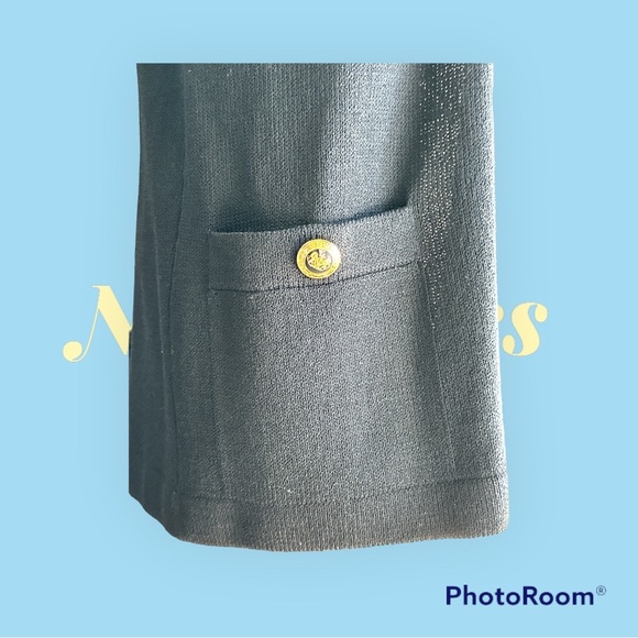 St. John Basics Santana Knit Open Front Short Sleeve Cardigan - Picture 3 of 5